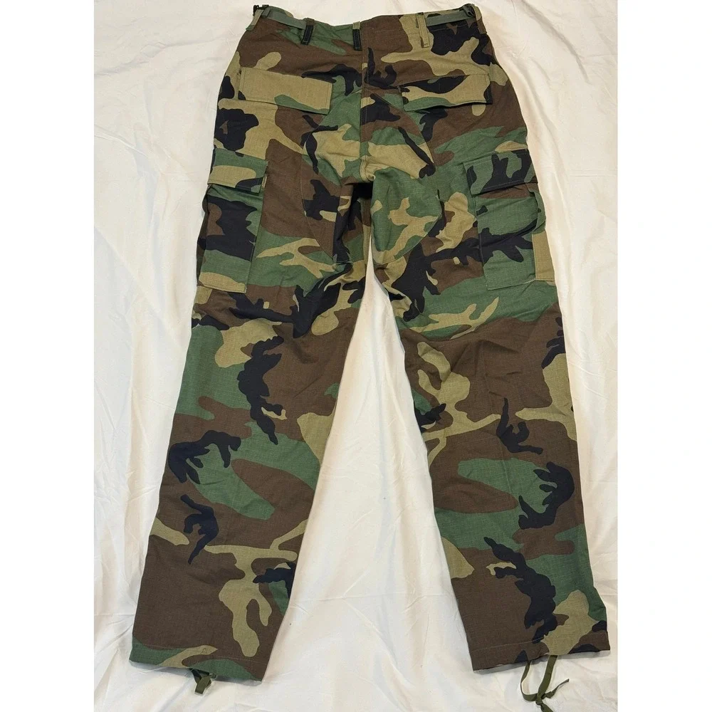 US Military Woodland Camo Cargo Pants Small Regular 8415-01-390-8943 Ripstop